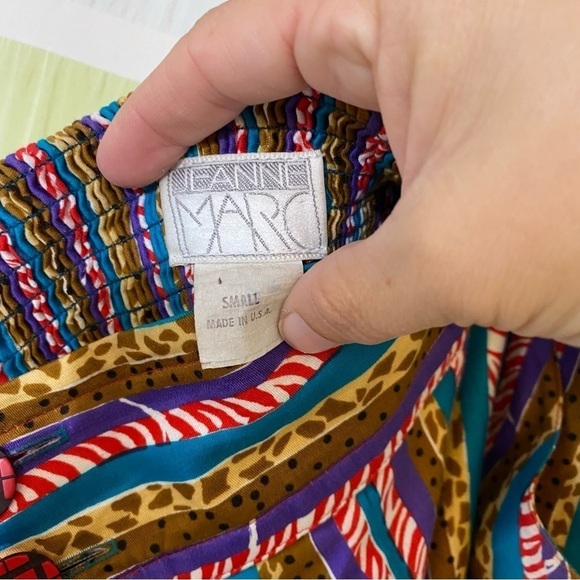 Vintage Jeanne Marc Graphic Zebra Print Striped Pants Sz Small - Picture 2 of 10